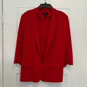 BCX Women's Vibrant Red Suit Jacket